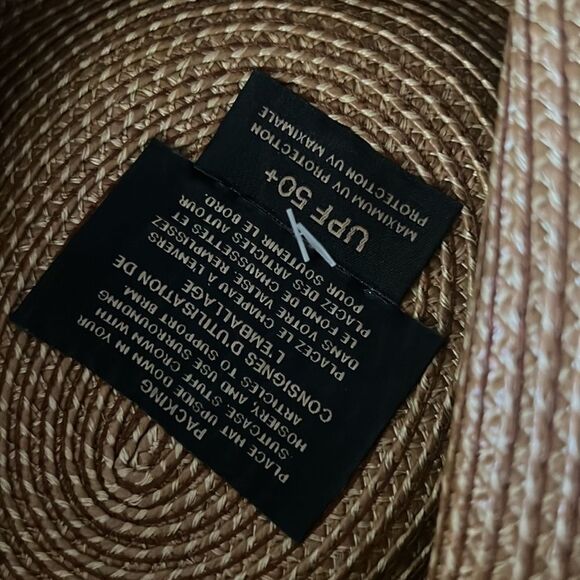 ERIC JAVITS Sun Crest SPF 50+ Fedora Visor Straw Packable Hat NWOT - Picture 9 of 10